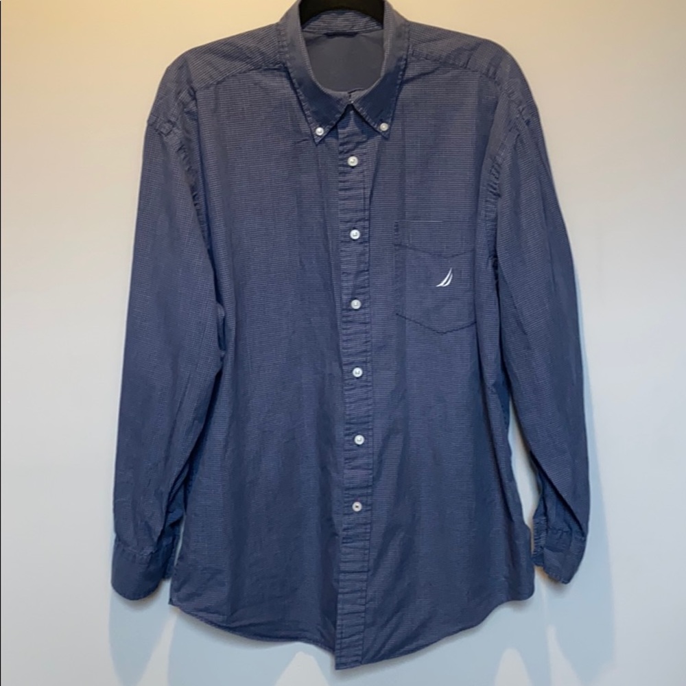 Nautica Collared Checkered Button down